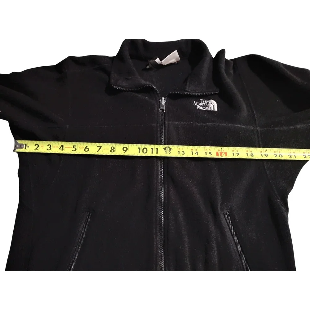 The North Face Black‎ Fleece Zip Up Jacket Men's Size Medium